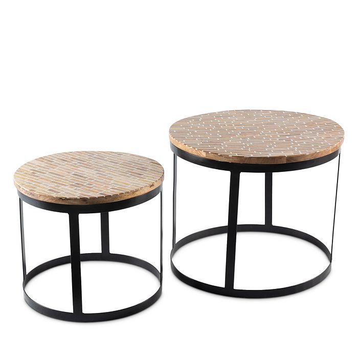 Surya Abrazo Tables, Set Of 2 In Brown