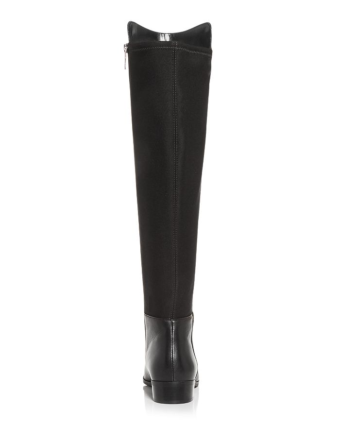 Michael Michael Kors Women's Bromley Leather & Stretch Tall Boots In Black | ModeSens