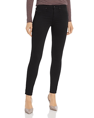 Ag Legging Ankle Jeans in Black Stretch Sateen