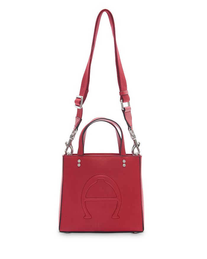 Etienne Aigner Eitenne Aigner Adeline Mini Leather Tote In Red