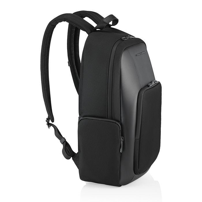 Porsche Design Roadster Small Water Resistant Nylon & Leather Backpack In Black