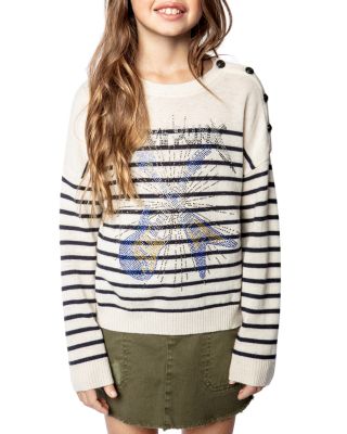 Girls' Ava Wool Blend Graphic Sweater - Little Kid, Big Kid