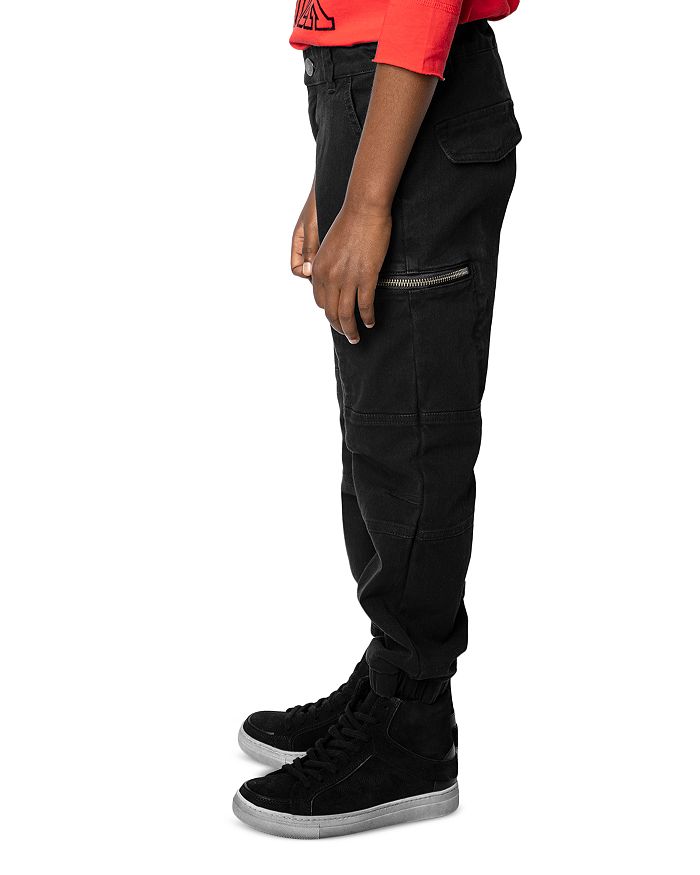 Zadig & Voltaire Boys' David Cotton Blend Cargo Pants - Little Kid, Big Kid In Noir