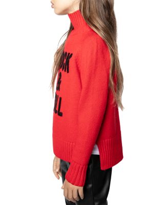 Girls' Beth Wool Blend Graphic Turtleneck Sweater - Little Kid, Big Kid