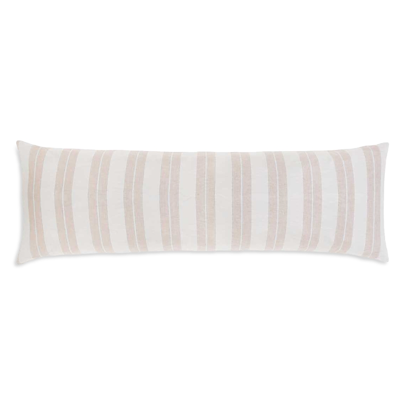 Pom Pom At Home Carter Stripe Body Pillow In Ivory/ Amber