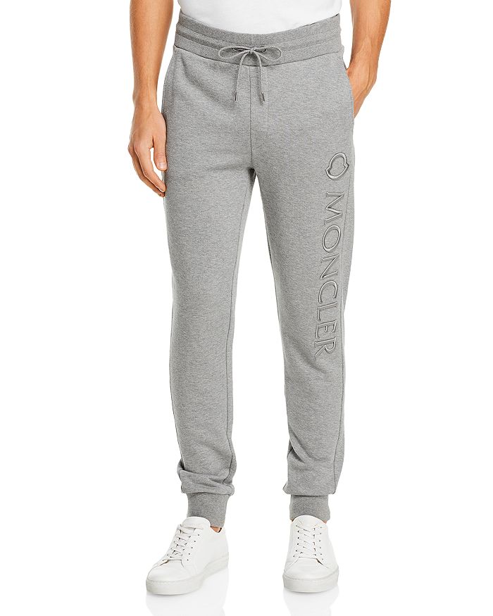 Moncler Logo Sweatpants In Dark Gray