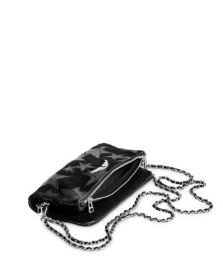 Zadig & Voltaire Rock Suede & Stars Clutch | Bloomingdale's