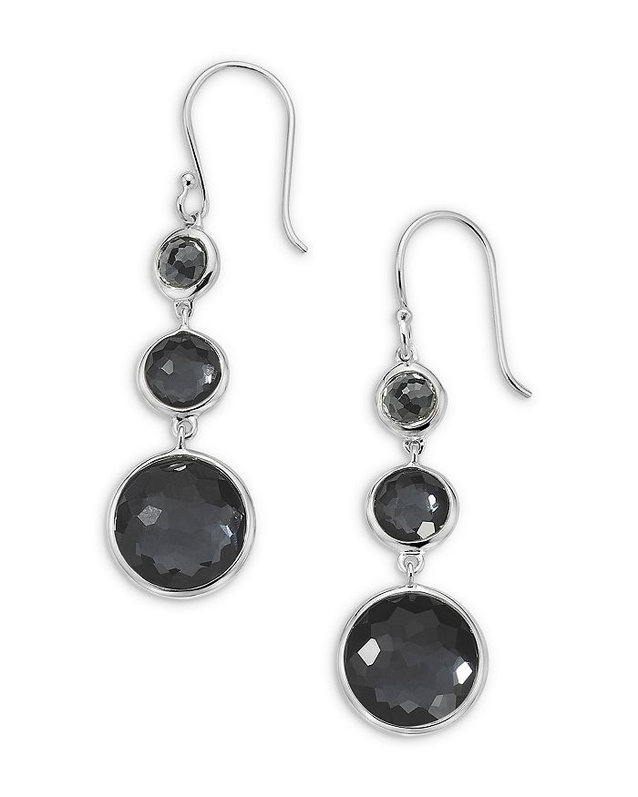 Shop Ippolita Sterling Silver Lollipop Lollitini Hematite Drop Earrings In Black