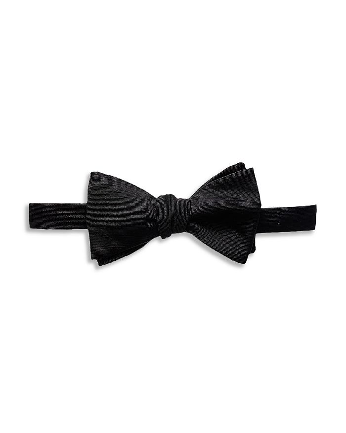 Eton Pre Tied Silk Bow Tie In Black