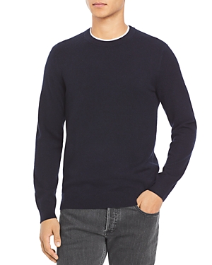 Theory Hilles Cashmere Sweater In Baltic/black