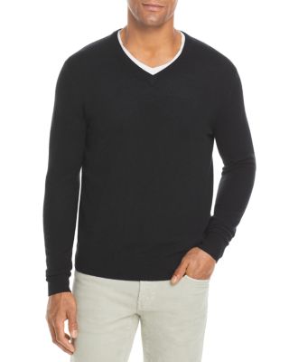 The Men's Store at Bloomingdale's Black Cashmere V-Neck Sweater - Exclusive