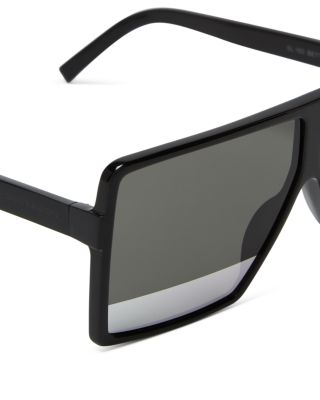 Saint Laurent SL 183 Betty Small Shield Sunglasses, 63mm  display picture 1