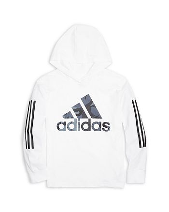 Adidas Boys' Camo Print Logo Hoodie - Big Kid | Bloomingdale's