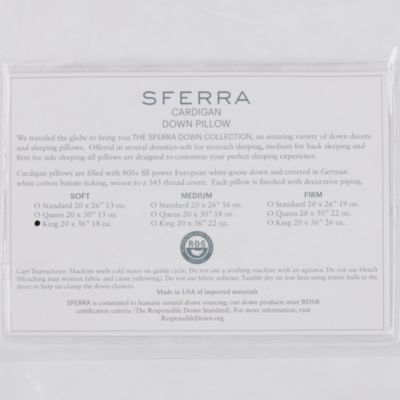 SFERRA Cardigan  Soft King Pillow