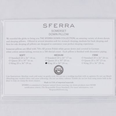 SFERRA Somerset Medium King Pillow