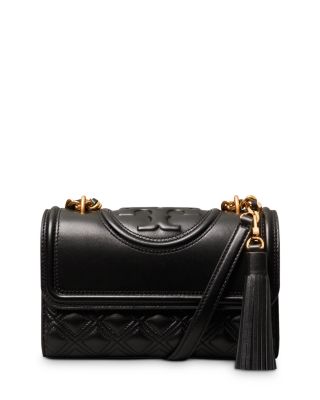 Tory Burch Fleming Matte Quilted Faux Leather Convertible Shoulder