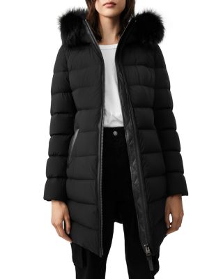 Mackage Calla Fur Trim Lightweight Down Coat | Bloomingdale's