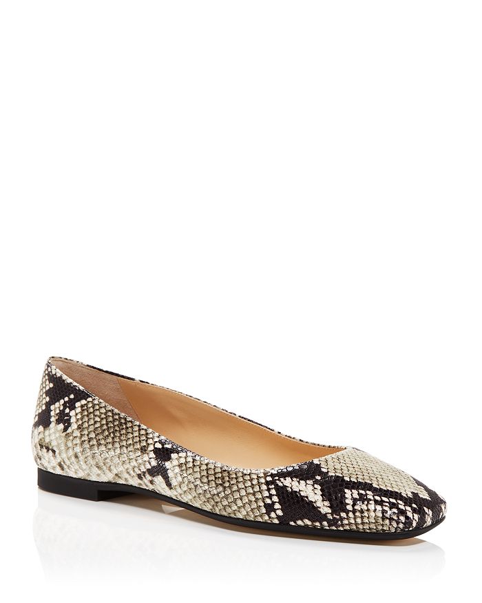 JIMMY CHOO WOMEN'S MODELL SQUARE TOE BALLET FLATS,J000139925