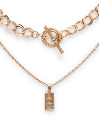 Four-Layer Coin Pendant Necklace, 18" - Exclusive