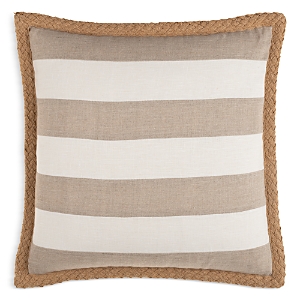 Surya Warrick Striped Linen Decorative Pillow, 18 x 18