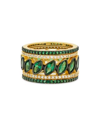 Freida Rothman Midnight Marquise Stacking Rings, Set of 5 | Bloomingdale's