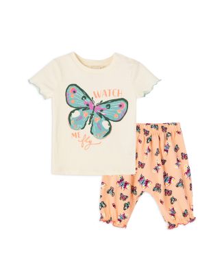 Peek Kids Girls' Butterfly Pants Set - Baby | Bloomingdale's