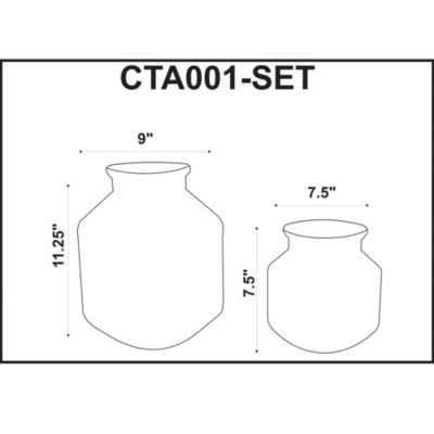  Catalana Vase, Set of 2