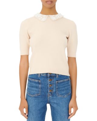 Maje lace sweater hotsell