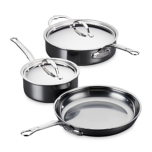 Shop Hestan Nanobond 5 Piece Cookware Set In Silver