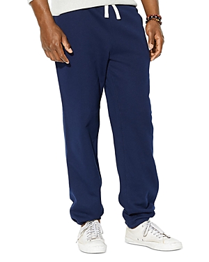 Shop Polo Ralph Lauren Fleece Classic Fit Drawstring Pants In Cruise Navy