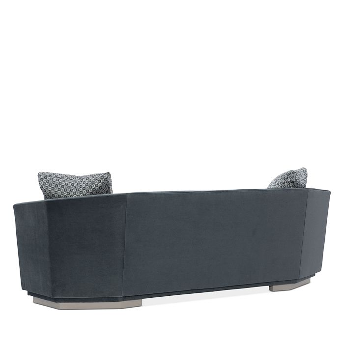 Shop Caracole Expressions Faceted Shelter Sofa In Slate Blue