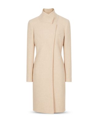 tan midi coat