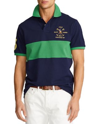 custom color block polo shirts