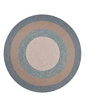 Kas Libby Langdon Hamptons Highview Round Area Rug, 7' X 7' In Blue