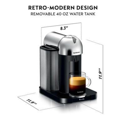 Vertuo by Breville with Aeroccino Milk Frother, Pure Chrome