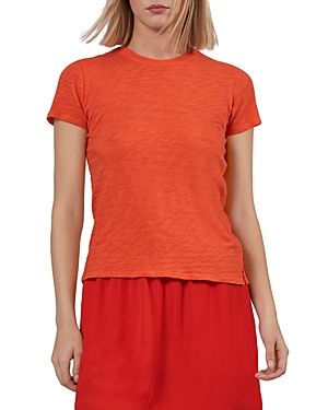 Atm Anthony Thomas Melillo Women's Cotton Schoolboy Crewneck Tee In Coral