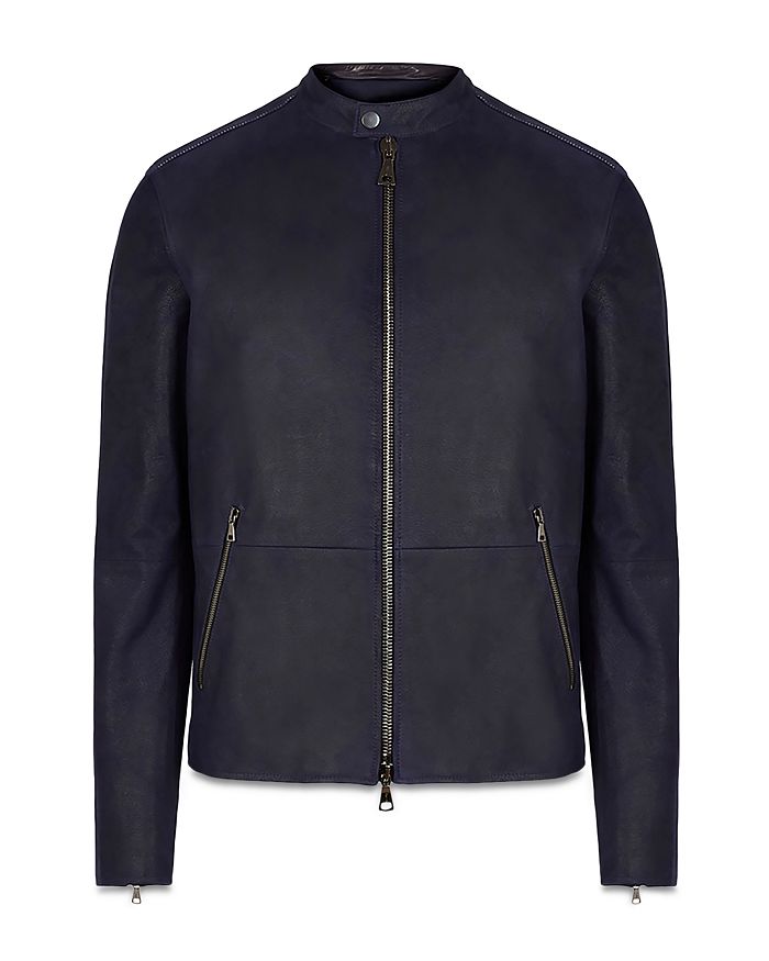 John Varvatos Collection Sheepskin Leather Jacket | Bloomingdale's
