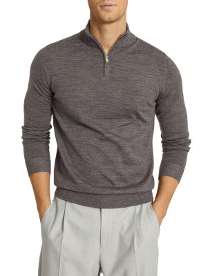 burberry mens pullover half zip