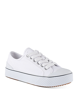 Marc Fisher Ltd Women's Rammy Lace Up Casual Trainers In White