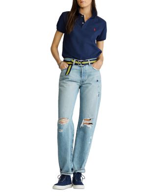 Classic-Fit Mesh Polo Shirt