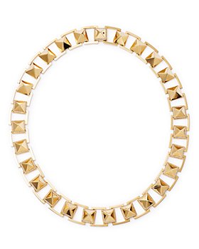 Roberto Coin - 18K Yellow Gold Obelisco Diamond Necklace, 16"