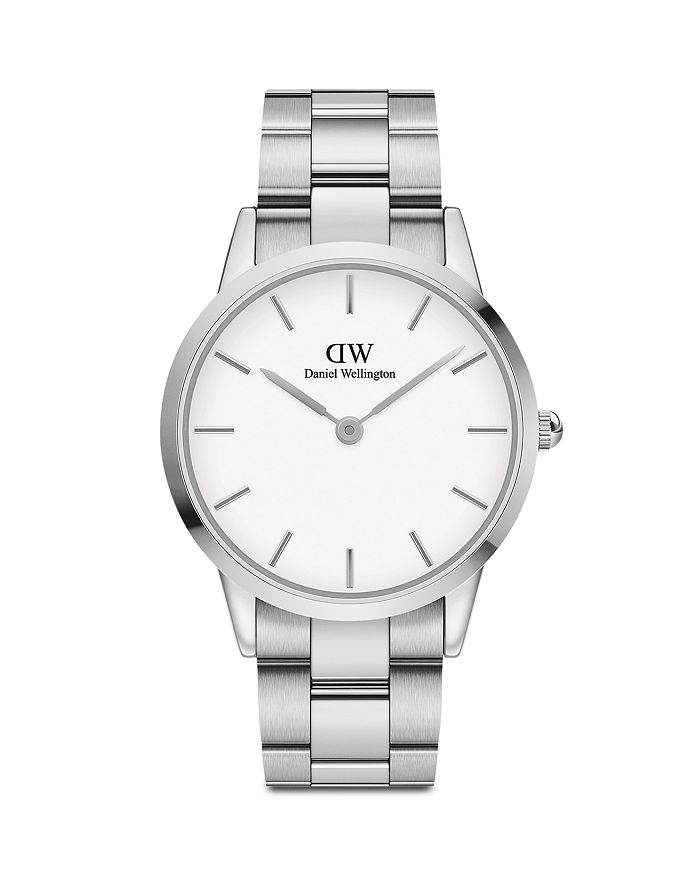 Daniel Wellington Iconic Link Watch, 40mm In White