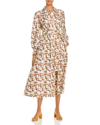 Tory Burch Artist Silk Printed Shirt Dress | Bloomingdale's