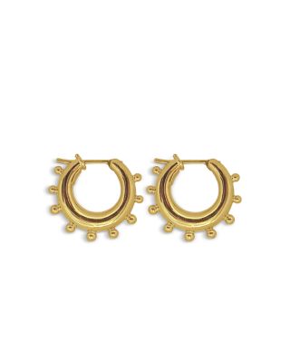18K Yellow Gold Yoga Small Hoop Earrings