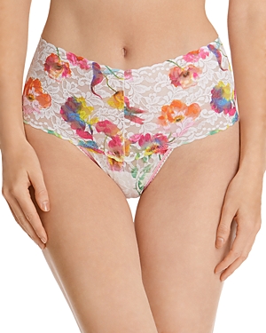 Hanky Panky Retro Thong In Floral Reflections