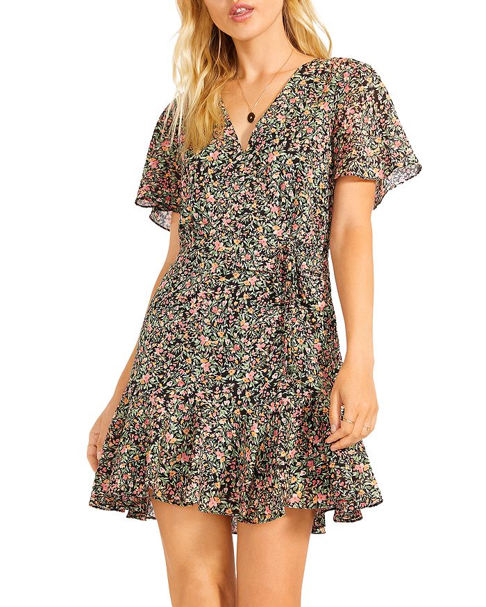 BB DAKOTA BB DAKOTA Counting Petals Cotton Mini Dress | Bloomingdale's