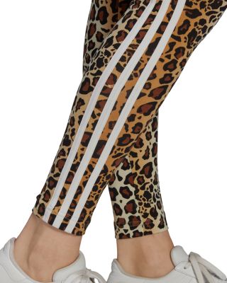 Adidas Leopard Print Stripe Tights Bloomingdale's