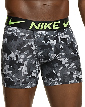 Nike Luxe Cotton Modal Boxer Brief In Gray Camo