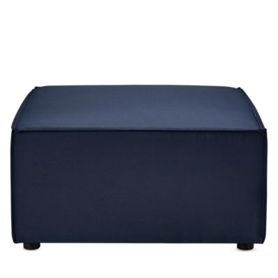 Saybrook Outdoor Patio Upholstered Sectional Sofa Ottoman