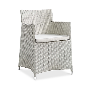 Modway Junction Outdoor Patio Dining Armchair In Gray/white